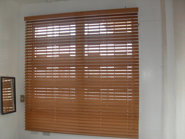 Installed Faux Wood Blinds at Taguig City