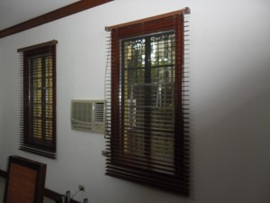 Wooden Blinds When Open - #365 Walnut