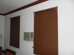 Wooden Blinds When Close - #365 Walnut