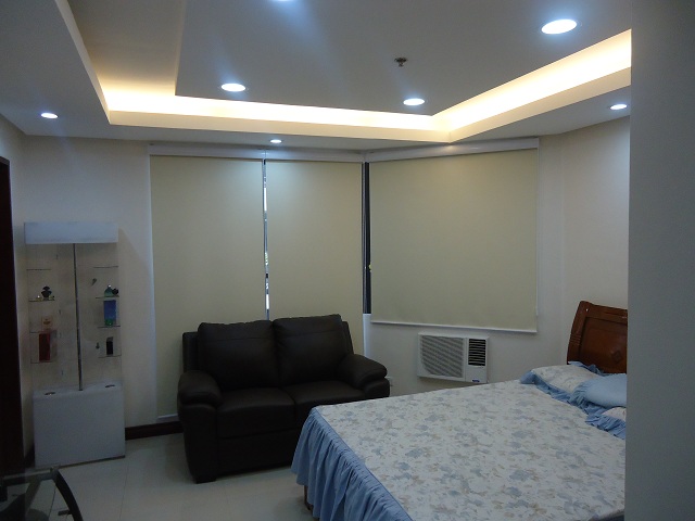 Roller Blinds "R8213 BEIGE" Installed at Ortigas Center, Pasig City, Philippines