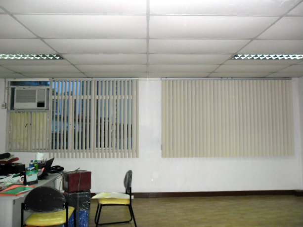 PVC Vertical Blinds "DARK VANILLA" Installed at Taguig City, Philippines