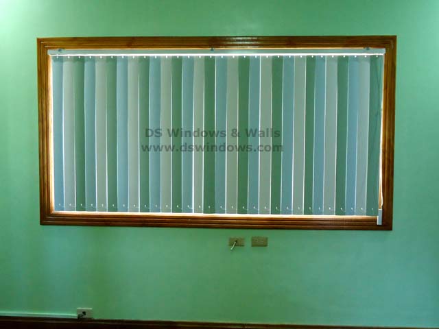 Inside Mounting PVC Vertical Blinds installed in Quezon City, Philippines