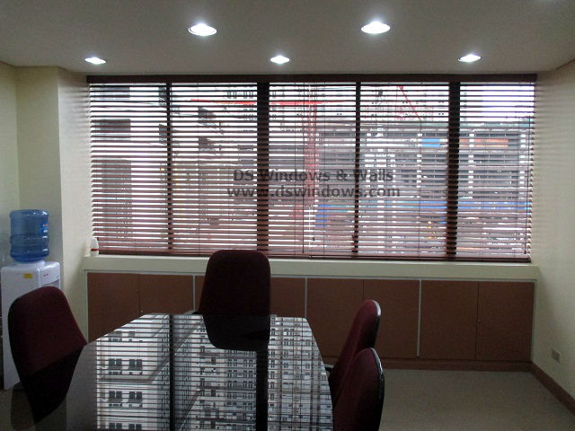 Faux Wood Blinds installed at Ortigas Ave., Pasig City, Philippines