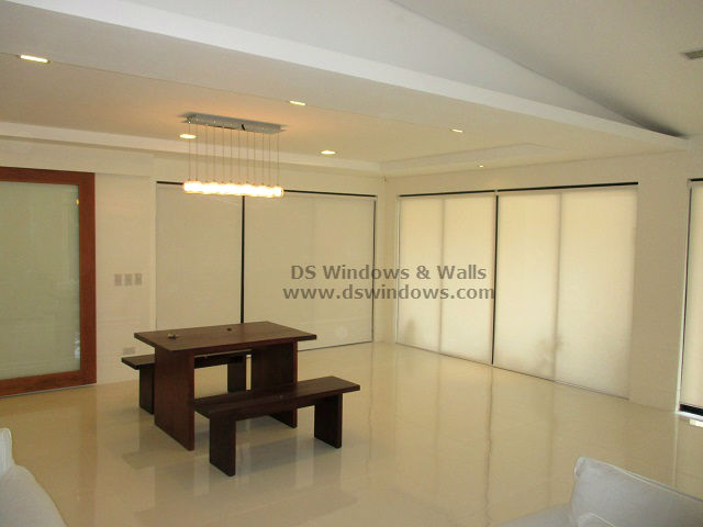 Roller Shades installed in a Functional Living Room - Laguna Philippines