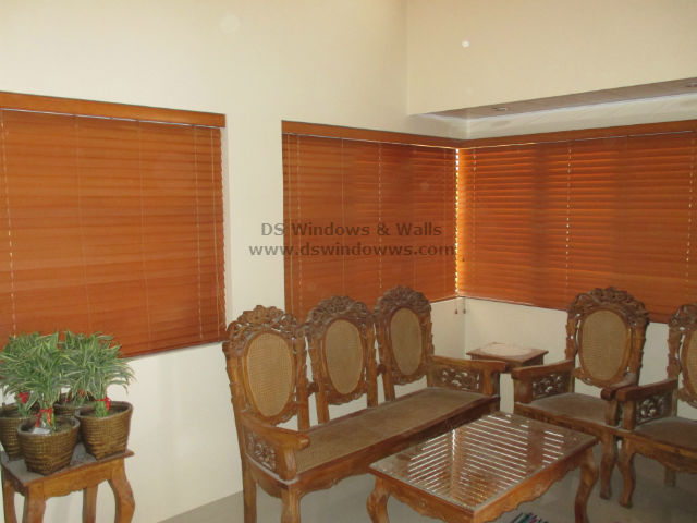Wooden Blinds installed at Sariaya Quezon, Philippines