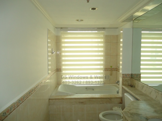 Elegant bathroom design can help marketability of condo.