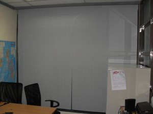 Installed PVC Vertical Blinds at Antel Corporate Center Makati City Philippines