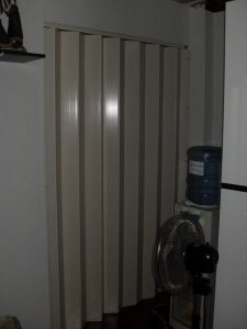 Installed Accordion Door at Sta. Mesa Manila Philippines