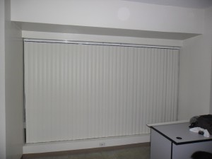 PVC vertical Blinds Installed at Citylang Pasong Tamo Tower Makati City