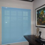 Blue Sunscreen Roller Shade