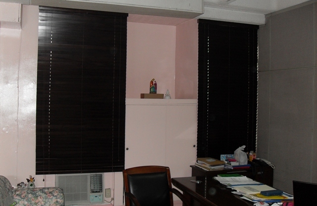 Wood Blinds Installed at Intramuros, Manila