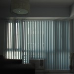 PVC Vertical Blinds : Waves Light Blue Color