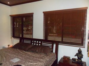 Faux Wood Blinds Installed at San Antonio Village,Makati