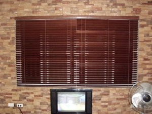 Walnut Color of Wooden Blinds