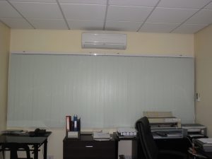 Installation of PVC Vertical Blinds at Ayala Alabang, Philippines