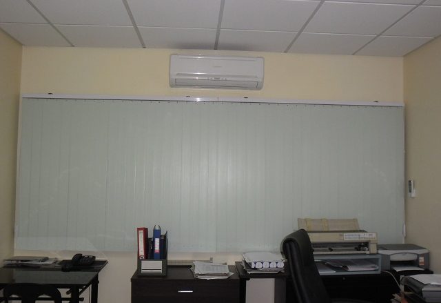 Installation of PVC Vertical Blinds at Ayala Alabang, Philippines