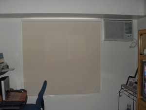 Blackout Roller Blinds: R8212 Lt.Beige Installed at Ermita Manila , Philippines
