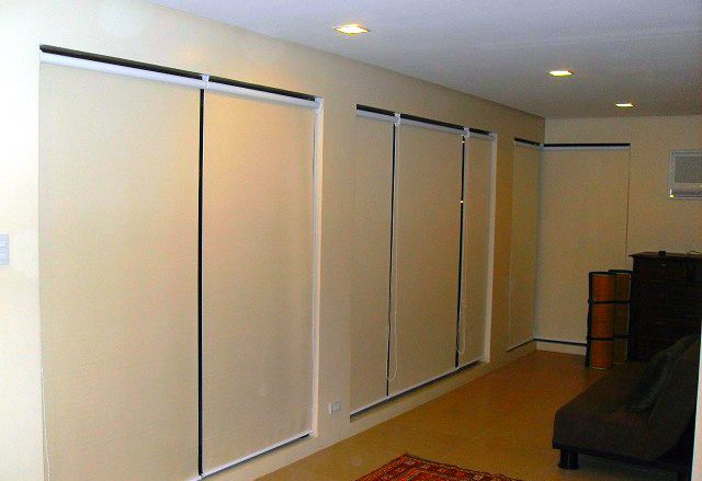Roller Blinds for Basement Interior Installed at Pasay City,Philippines