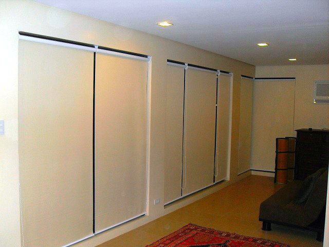 Roller Blinds for Basement Interior Installed at Pasay City,Philippines