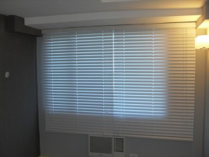 Wooden Blinds:White Installed at Malabon Metro Manila, Philippines