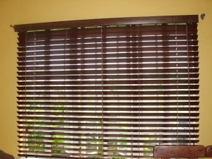 Wooden Blinds "365 WALNUT" Installed at Malabon, Metro Manila, Philippines