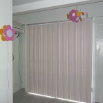 Combination of Cream Corr & Baby Pink Color of PVC Vertical Blinds