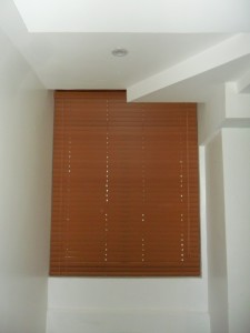 Birch Color of Fauxwood Blinds