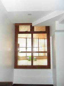 Fauxwood Blinds Installation at Novaliches, Quezon City, Philippines