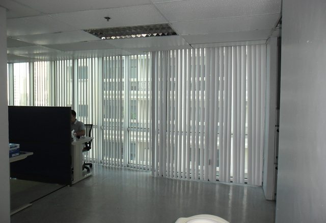 PVC Vertical Blinds Installed in Taguig City, Philippines