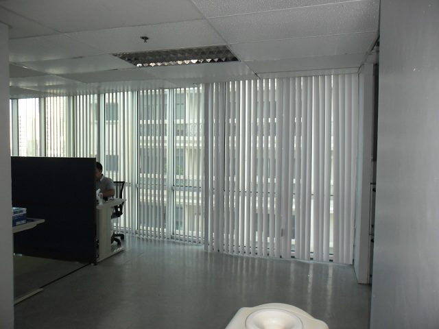 PVC Vertical Blinds Installed in Taguig City, Philippines