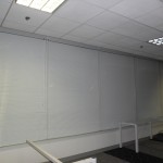 White Color of Venetian Blinds Installation in an Office