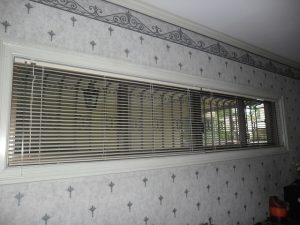 Ribbon Window Installed with Mini Blinds at Mandaluyong City, Philippines