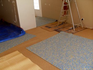 Installation of Underlay Foam for Carpet at Boracay Island, Philippines