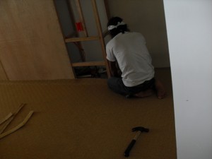 carpet installation finishing touches