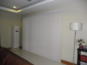 Fabric Vertical Blinds: V7551 WHITE