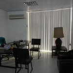 PVC Vertical Blinds “Corr.Curve Dark Gray” Installed at Paranaque City, Philippines
