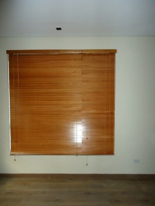 Wood Blinds: Cherry Color