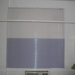 Multi-Colored Venetian Blinds: White and Violet