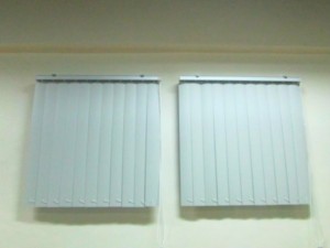 PVC Vertcail Blinds "Corr Curve White" Installed at Mandaluyong City, Philippines