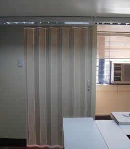 Installation of PVC Accordion Door in Muntinlupa, Philippines