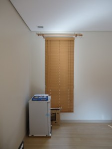 Installation of Faux Wood Blinds in Marikina City, Philippines