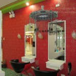 Red Vinyl Wallpaper Installed in Lucena City