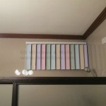 Attractive Multi-colored PVC Vertical Blinds for Bathroom