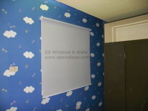 Roller Blinds Installed in Toddler's Room