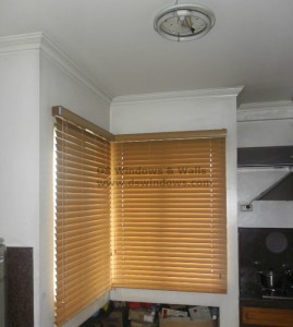 Fauxwood Blind Installed in Taguig City, Philippines
