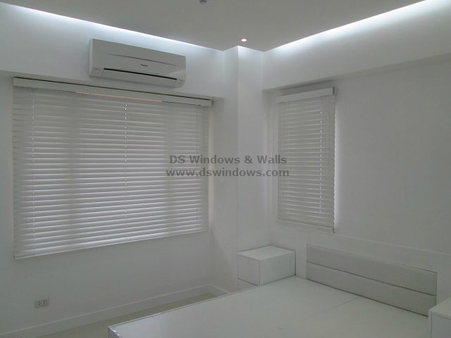 Real Wood Blinds in Bed Room