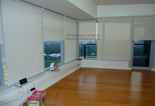 Window Roller Shades For Tempered Glass Wall - Bonifacio Global City