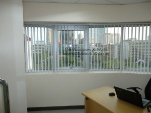 PVC Vertical Blinds For Corner Office Space - Makati City, Philippines