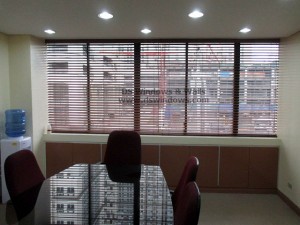 Faux Wood Venetian Blinds installed at Ortigas Ave., Pasig City, Philippines
