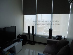 Dual Mechanism Roller Blinds installed at Rockwell Makati, Philippines